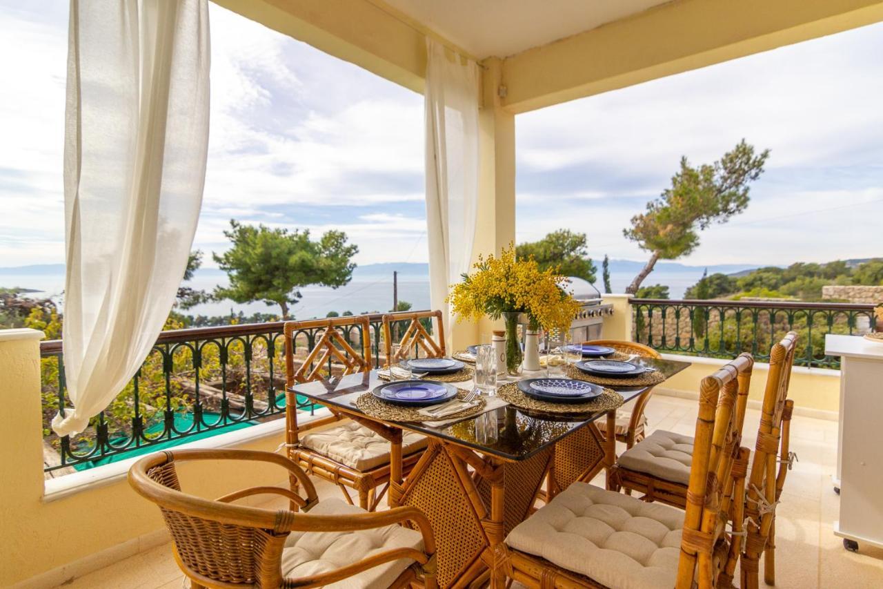 Вилла House With Amazing Ocean View And Patio - Pool Порто Хели Экстерьер фото
