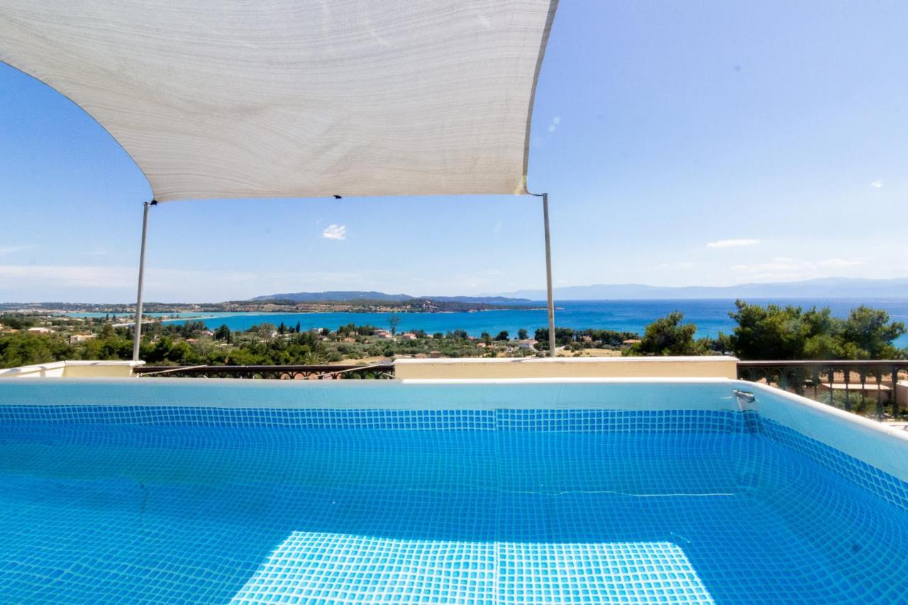 Вилла House With Amazing Ocean View And Patio - Pool Порто Хели Экстерьер фото