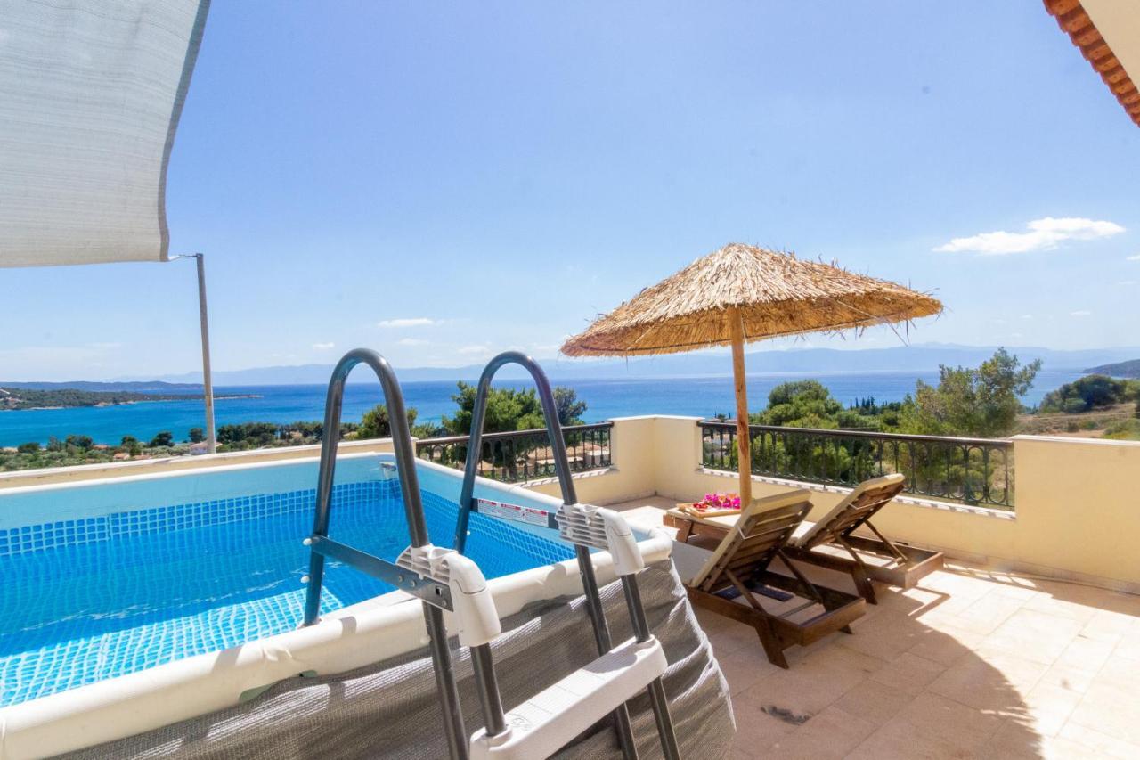 Вилла House With Amazing Ocean View And Patio - Pool Порто Хели Экстерьер фото
